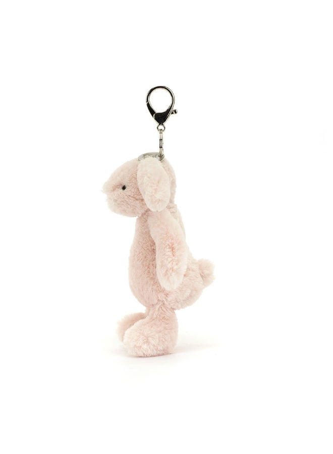 Jellycat سحر حقيبة الأرنب الخجول بلش 13 سم، حلقة مفاتيح أرنب ناعمة مع مشبك، إكسسوار لطيف للحقائب والحقائب الظهرية - Image 4